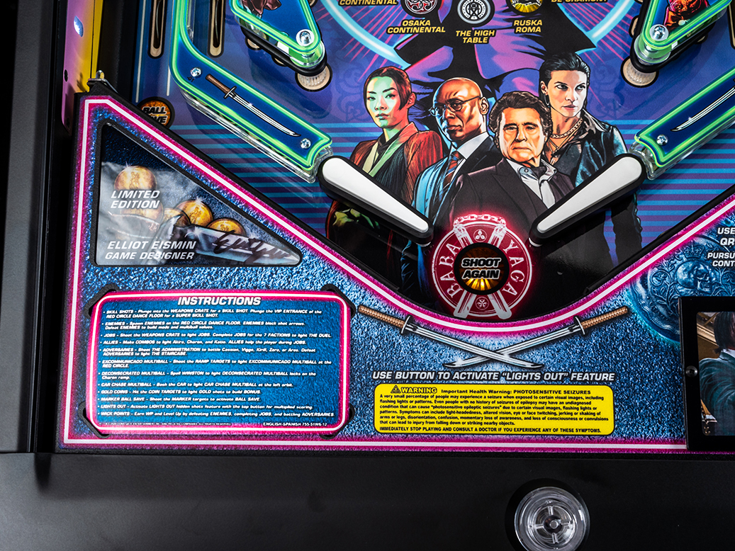 John Wick Limited Edition Pinball Machine - Image 6